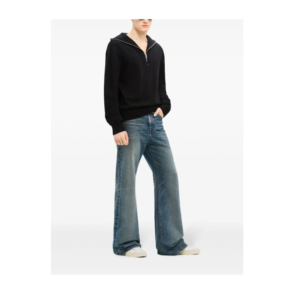 Courrèges Zwarte Sweatshirt Aw24 Damesmode Black Dames