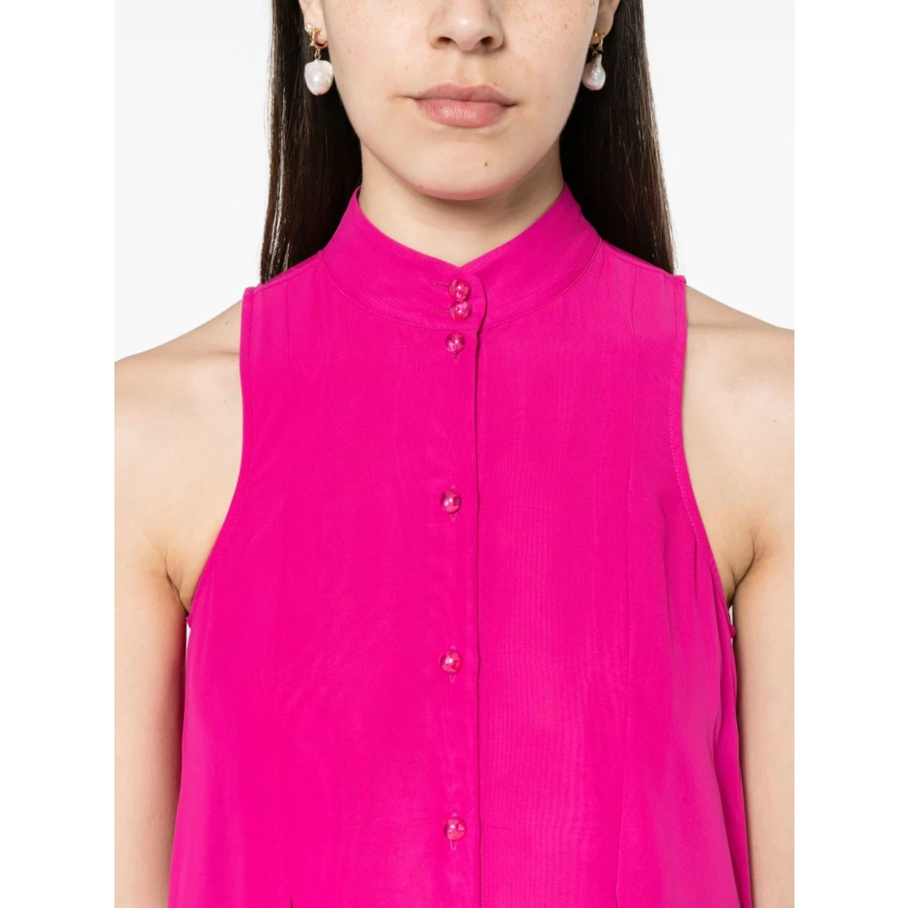 Emporio Armani Roze & Paarse Elegante Jurk Pink Dames