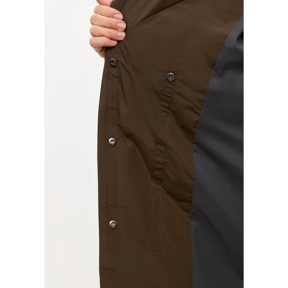 Cesare Gaspari Geriemde Gewatteerde Blazer Bruin Brown Dames
