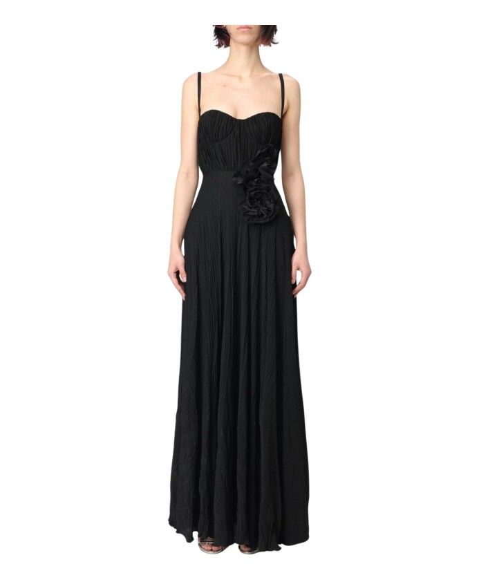 robe-maxi-metallique-bleue