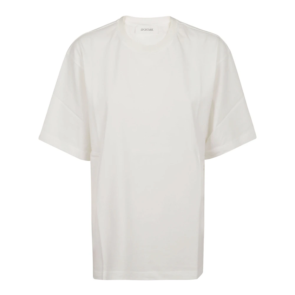 Max Mara Optisch Wit Valico T-shirt White Dames