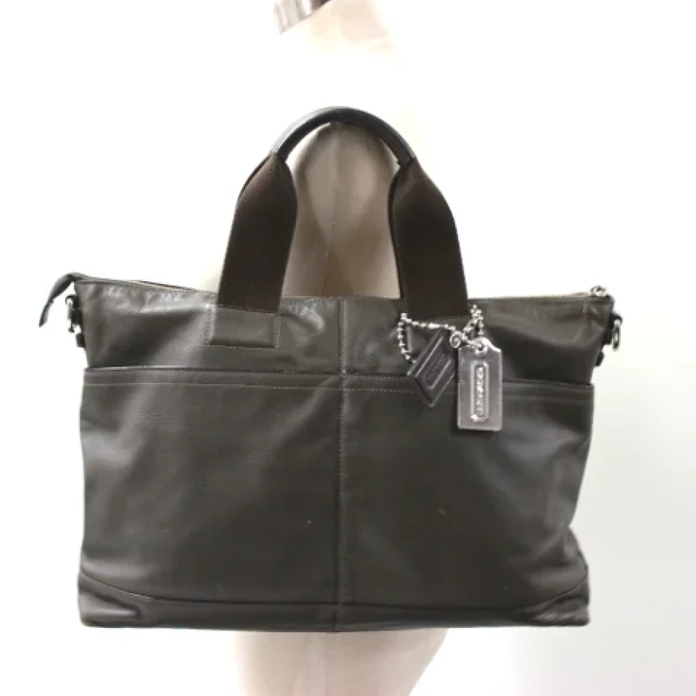 Coach Pre-owned Leather handbags Green Dames