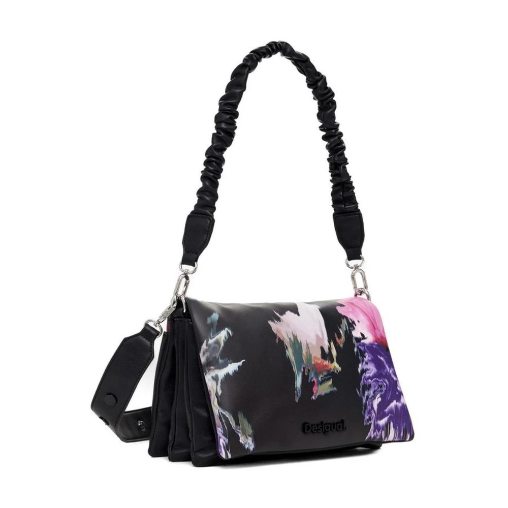 Desigual Stijlvolle Zwarte Handtas Dames Tassen Collectie Multicolor Dames