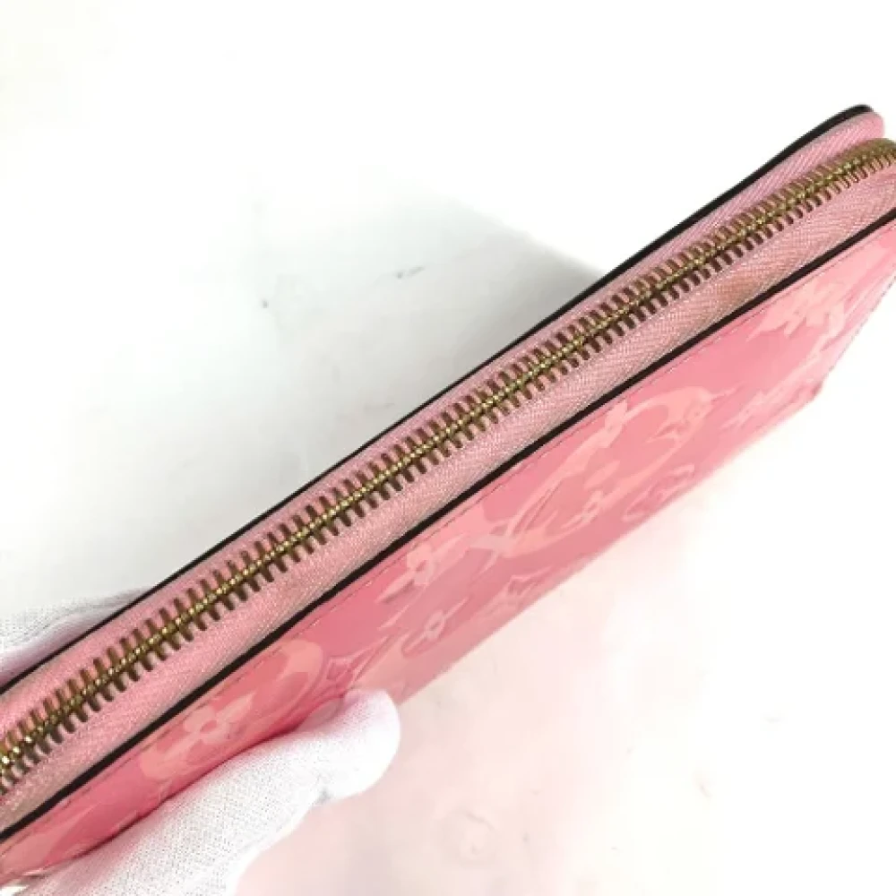 Louis Vuitton Vintage Pre-owned Leather wallets Pink Dames
