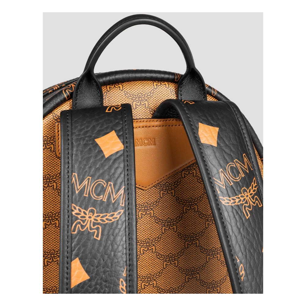 MCM Stark Rugzak in Monogram Mix Brown Dames