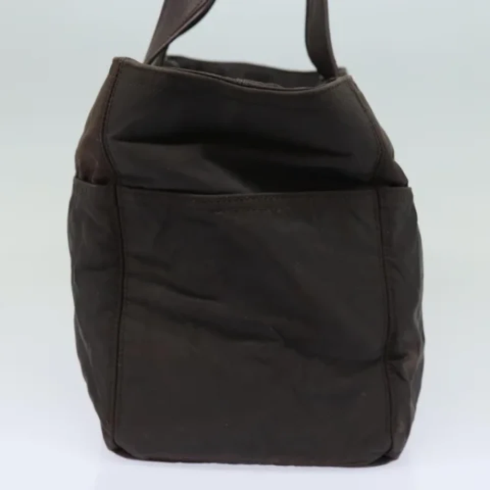 Hermès Vintage Pre-owned Nylon handbags Brown Dames