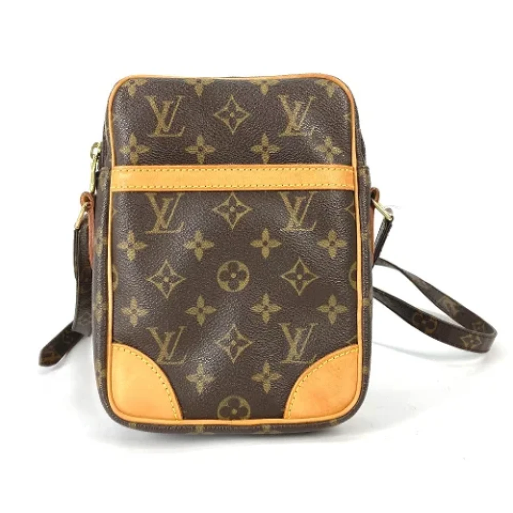 Louis Vuitton Vintage Pre-owned Cotton louis-vuitton-bags Brown Dames