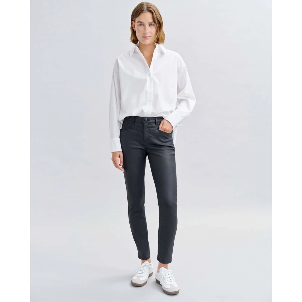 Opus Remix Denim Jeans Black Dames