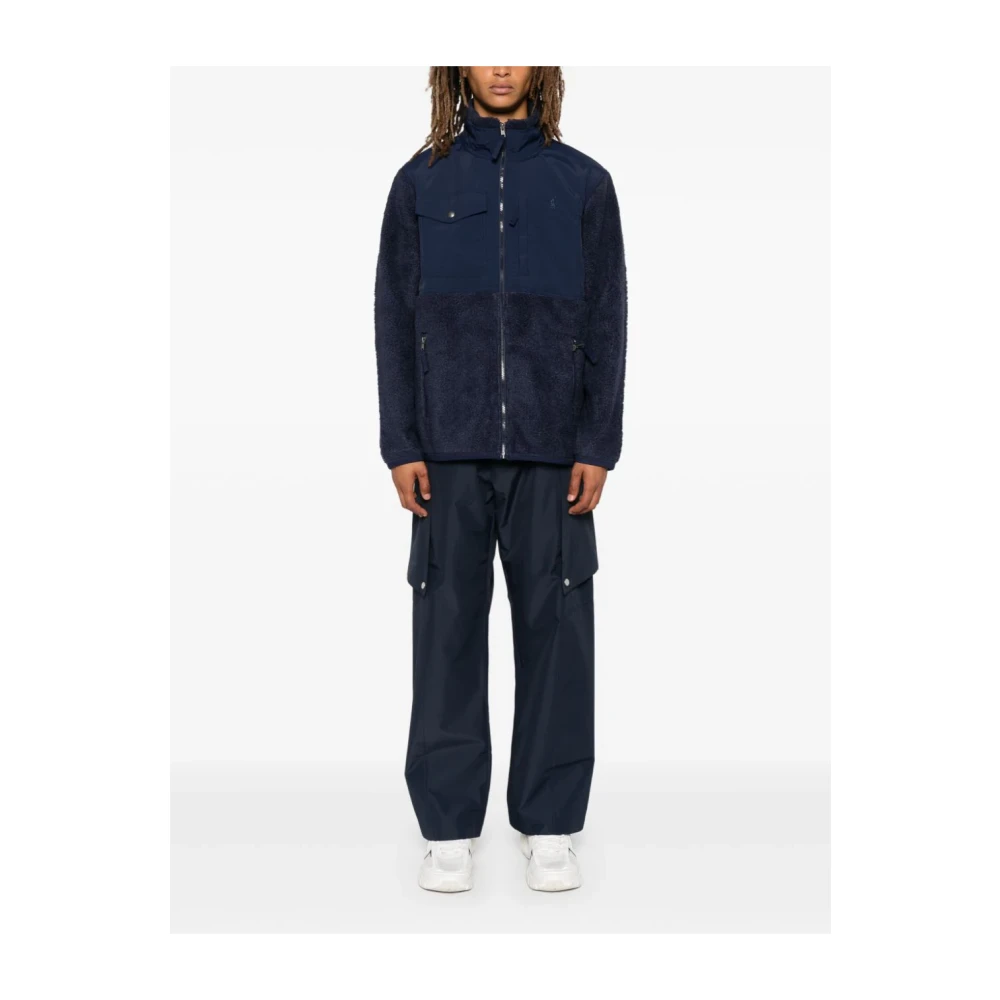 Polo Ralph Lauren Blauwe Jas met Ritssluiting en Stretchboorden Blue Heren