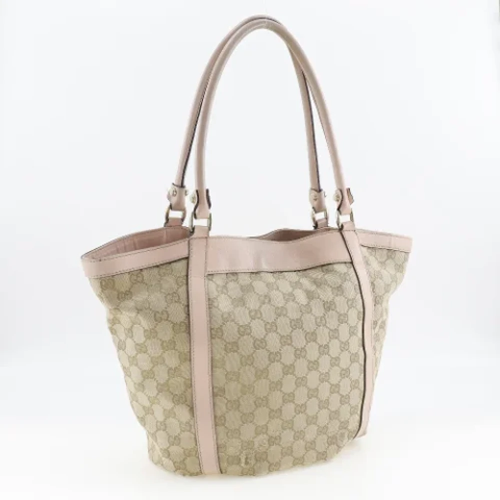 Gucci Vintage Pre-owned Canvas handbags Beige Dames