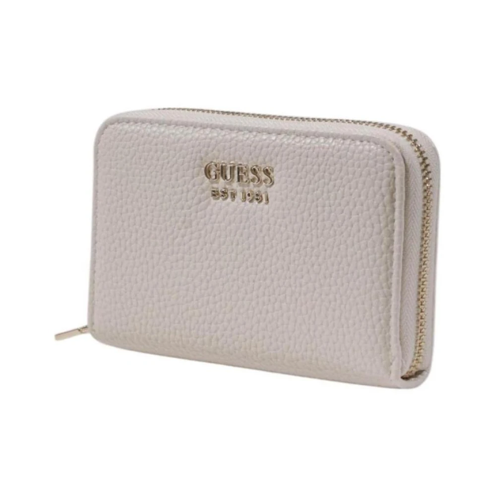 Guess Gewatteerde Portemonnee met Kettingriem Beige Dames