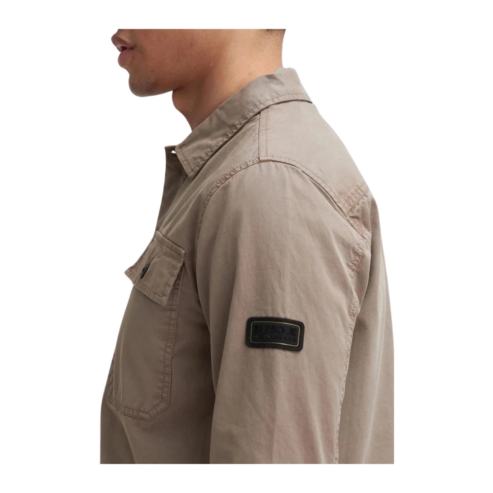 Barbour Arlo overshirt brindle Beige Heren