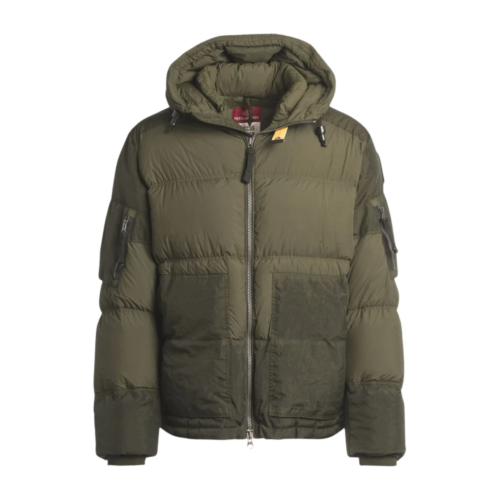 Parajumpers Men's Green Winter Jackets, S, Tomcat Down Jacket