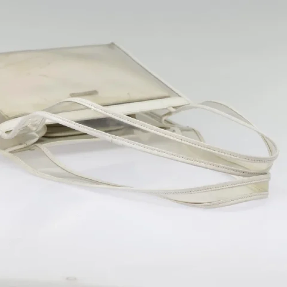 Gucci Vintage Pre-owned Vinyl gucci-bags Beige Dames