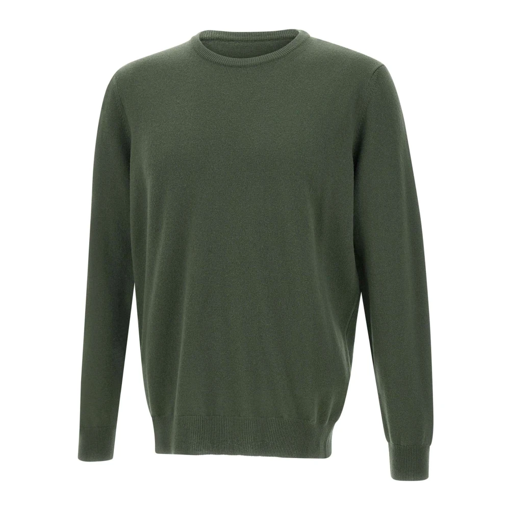 Kangra Groene Cashmere Crew Neck Sweater Green Heren