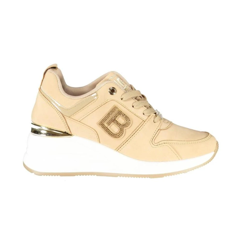 Laura Biagiotti Femme Beige Chaussures, Taille: 38 Eu Polyester Baskets