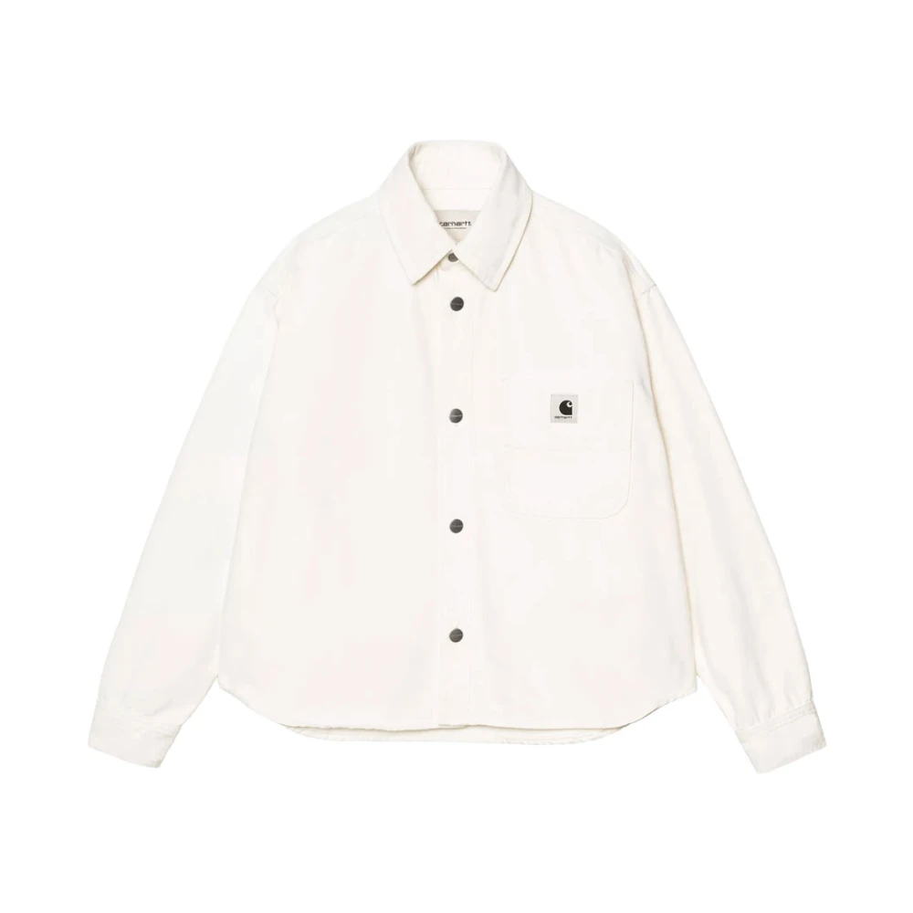 Carhartt Wip Women's Beige Georgia Shirt Jacket - Light Jackets - M - Jackets
