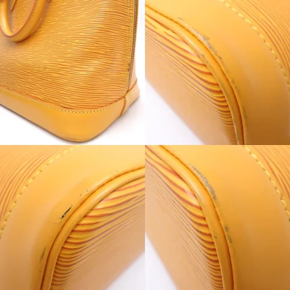 Louis Vuitton Vintage Pre-owned Leather handbags Yellow Dames