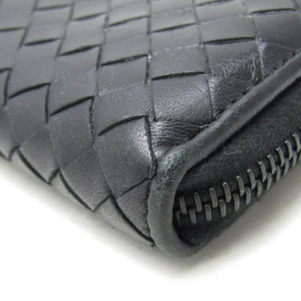 Bottega Veneta Vintage Pre-owned Leather wallets Black Dames