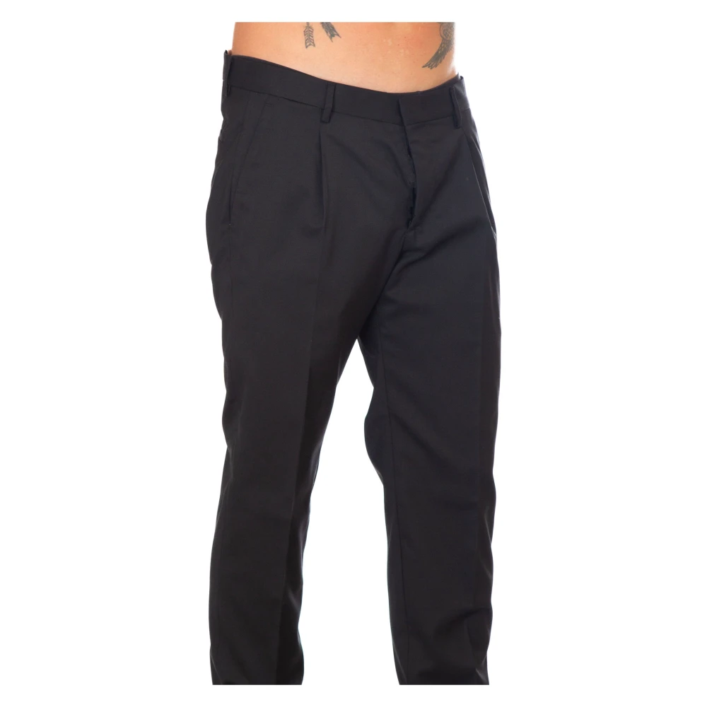 Briglia Geplooide Broek Black Heren