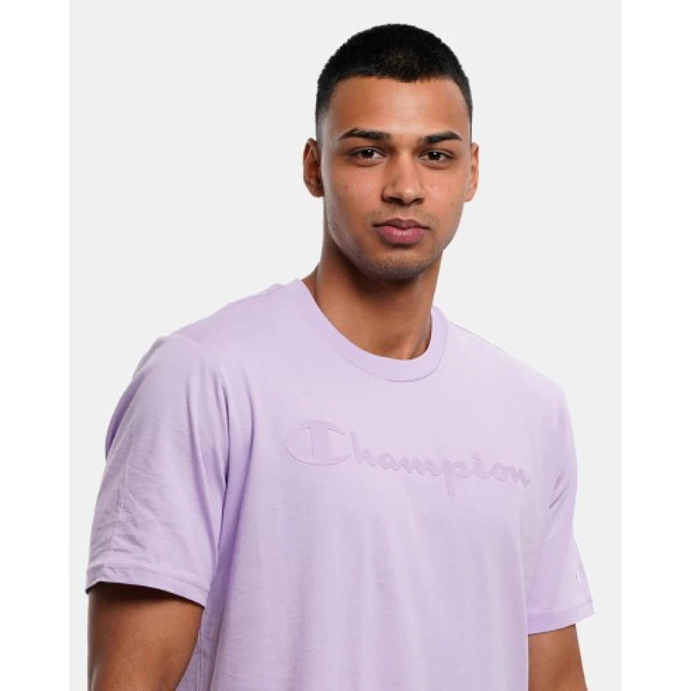 Champion Stijlvol T-shirt Purple Heren