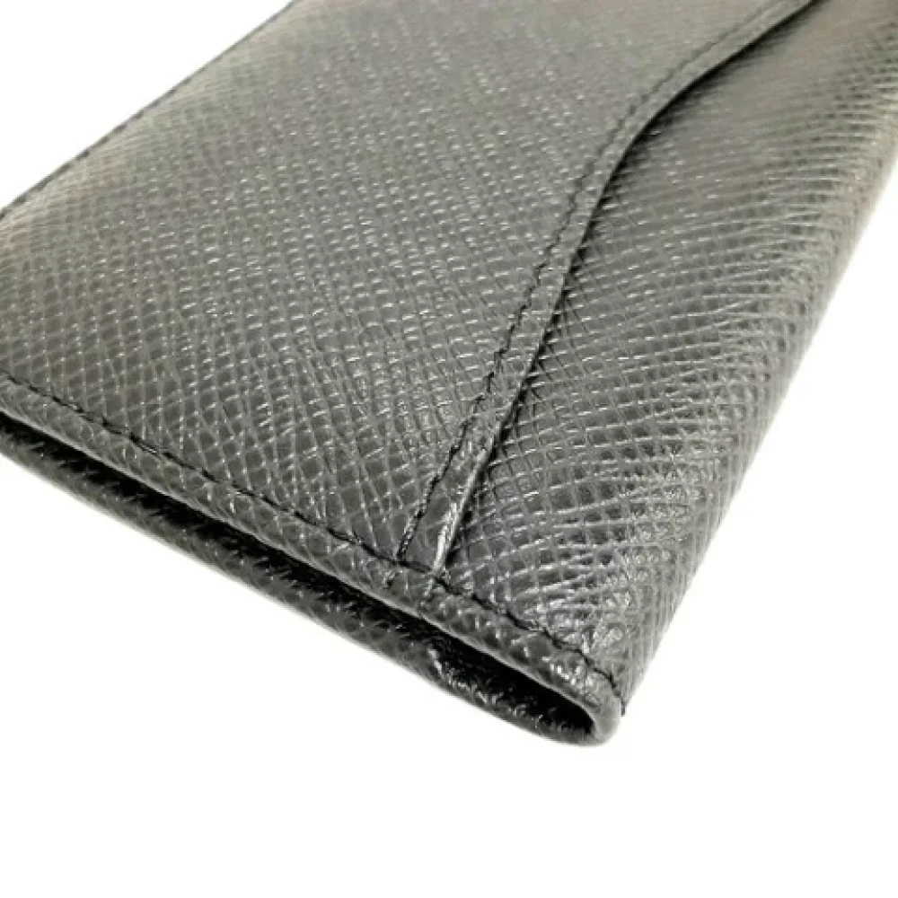 Louis Vuitton Vintage Pre-owned Leather wallets Black Heren