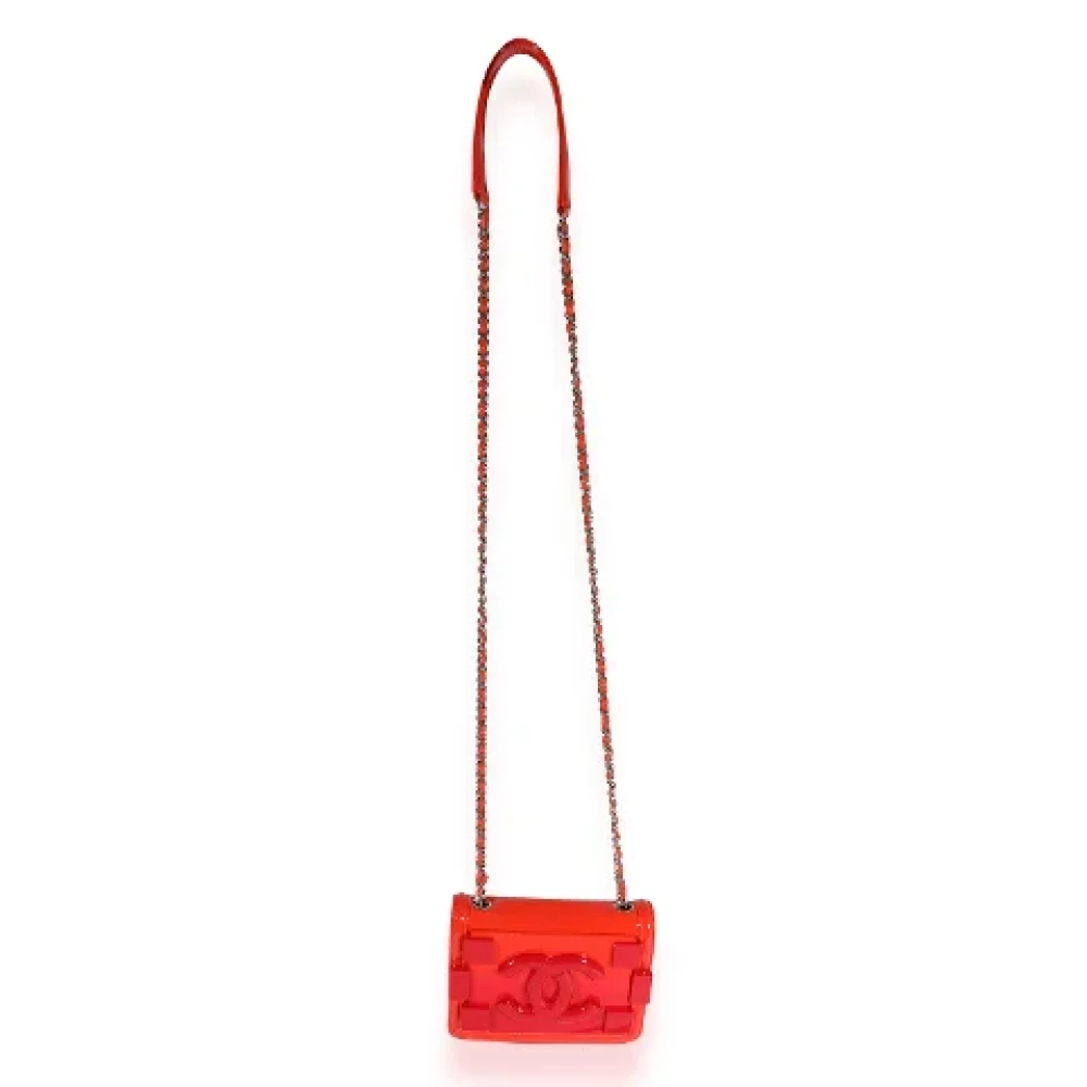 Chanel Vintage Pre-owned Leather crossbody-bags Red Dames
