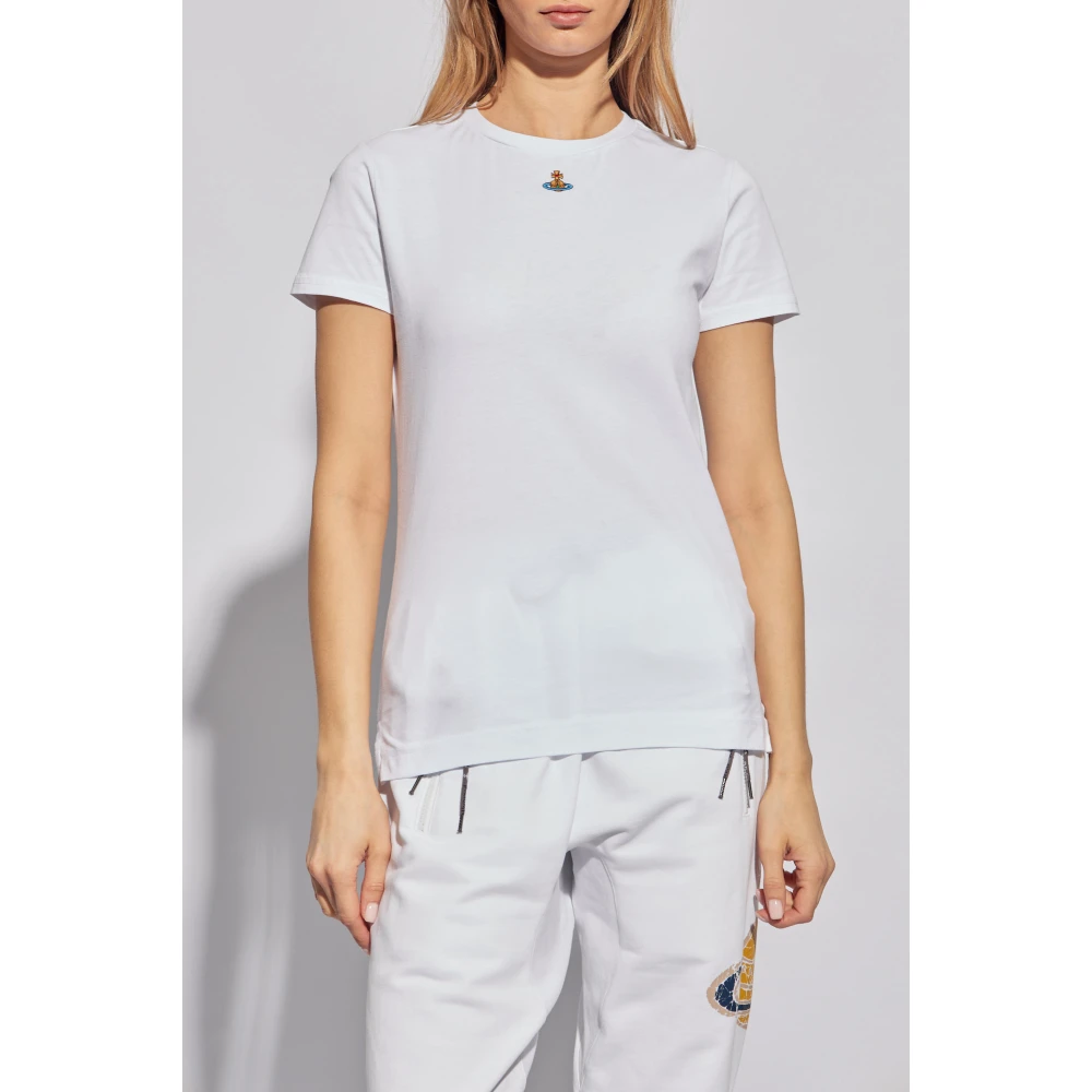 Vivienne Westwood Peru T-shirt met logo White Dames