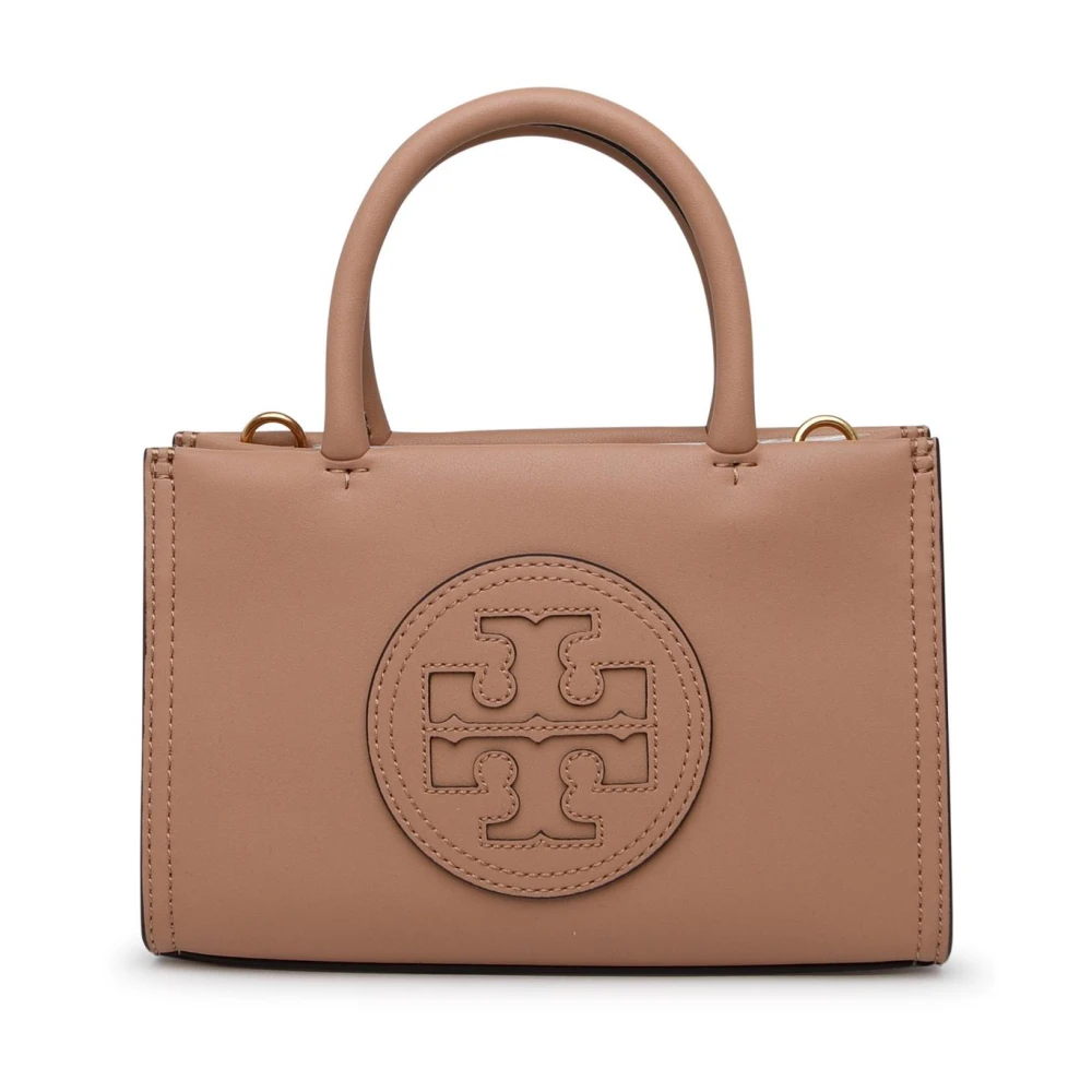 Tory Burch Ella Sand Läder Mini Väska Beige, Dam