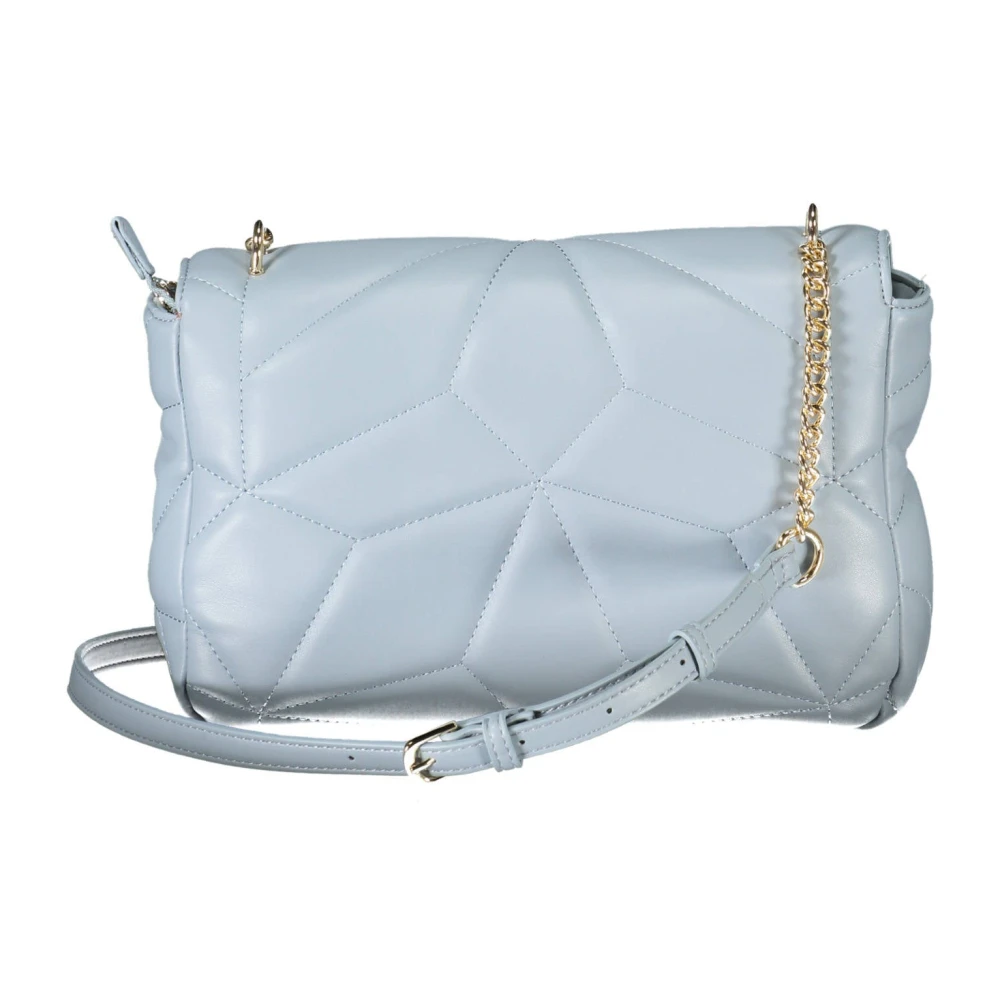 Valentino by Mario Valentino Blauwe Schoudertas met Rits Sluiting Blue Dames