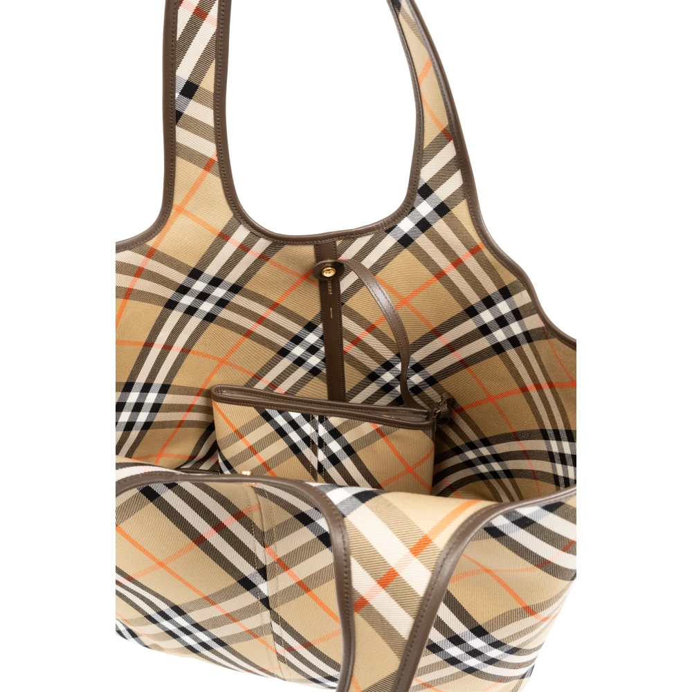 Burberry Katoenen tote tas Beige Dames