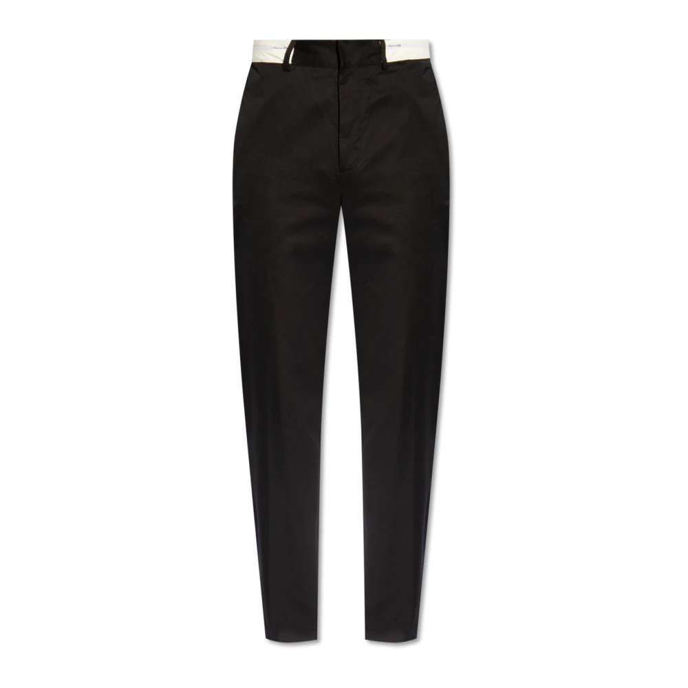 Palm Angels Straight Trousers Black Heren