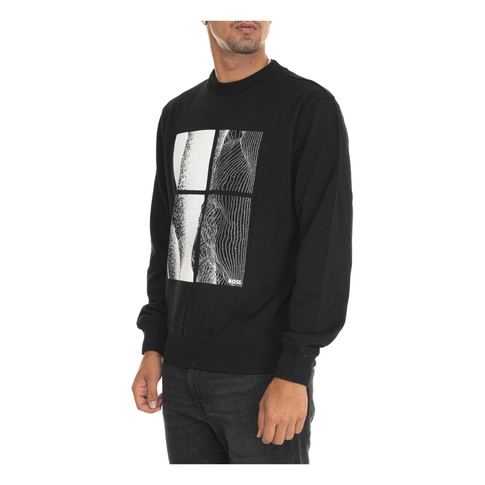 Boss Casual Sweatshirt Black Heren