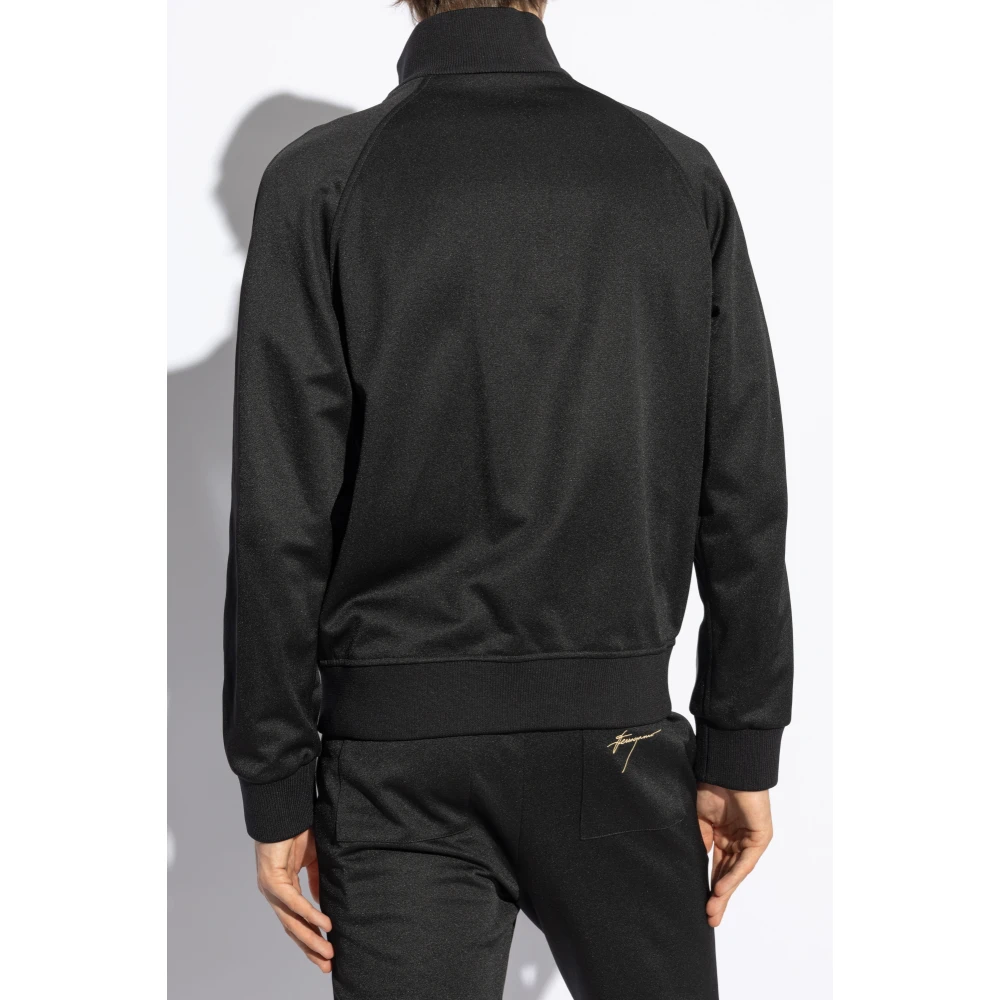 Salvatore Ferragamo Sweatshirt met logo Black Heren