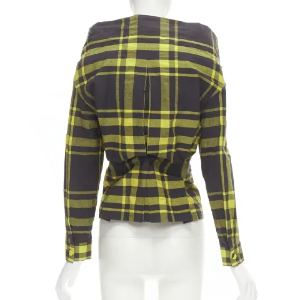 Issey Miyake Pre-owned Cotton tops Yellow Dames