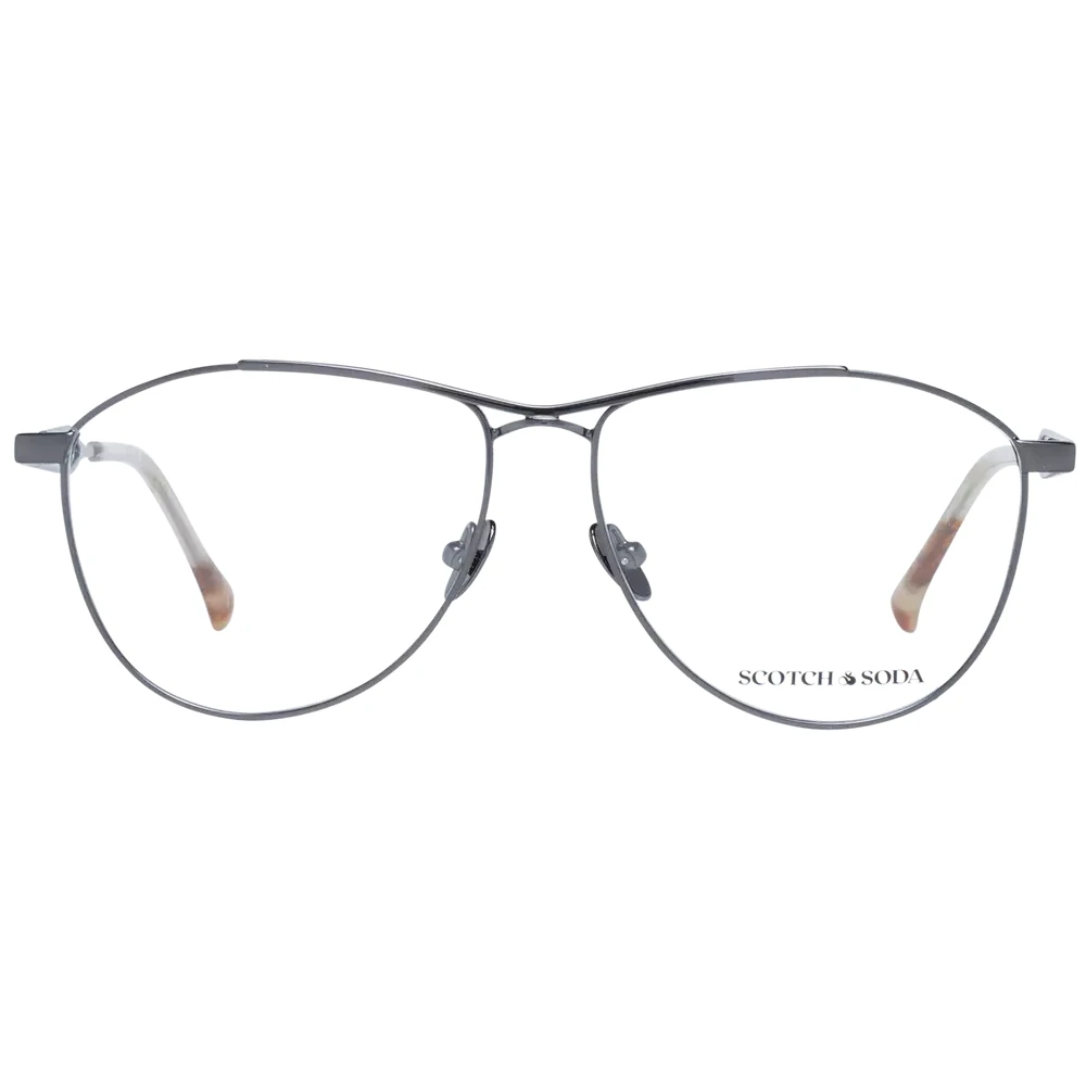 Scotch & Soda Gunmetal Aviator Optische Brillen voor Mannen Gray Heren