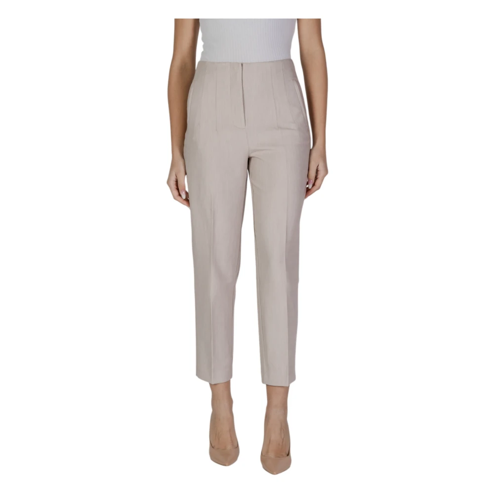 Only Beige Recycled Polyester Casual Pants - W40 L32 - Image 3