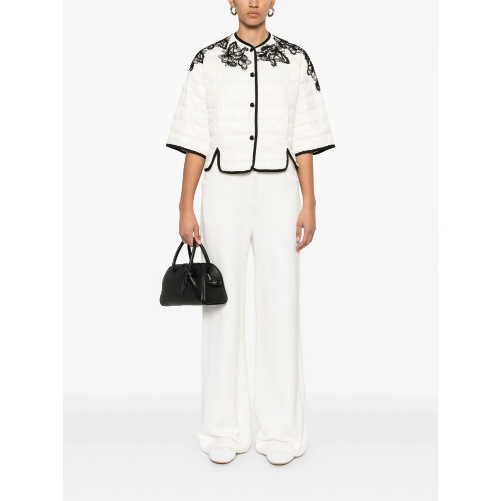 Ermanno Scervino Witte Jassen met Drukknopen Sluiting White Dames