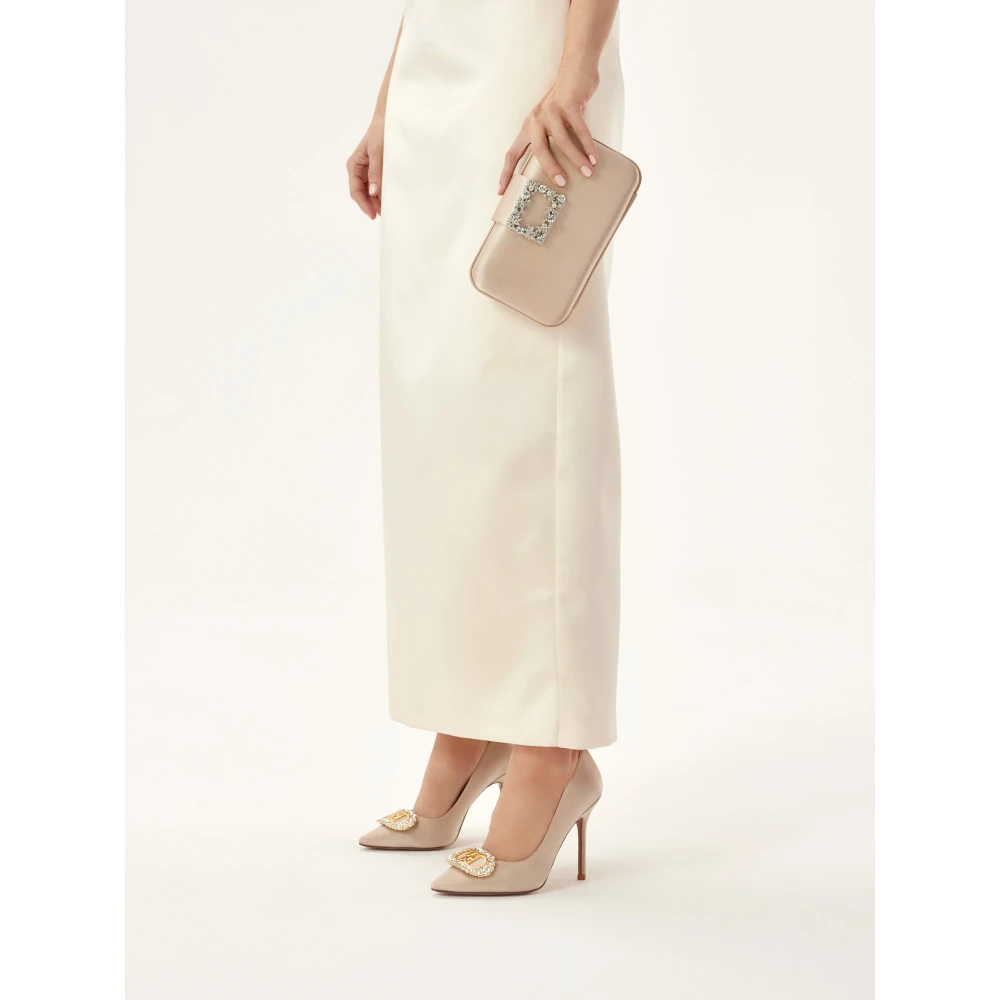 Kazar Kleine avondtas met een versierde sluiting Beige Dames