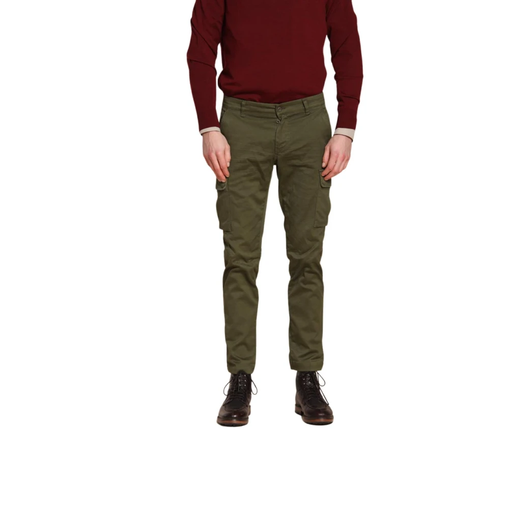 Mason's Uomo Verde Pantaloni, Xs, New,