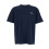 t-shirt-col-rond-bleu-avec-logo-brode