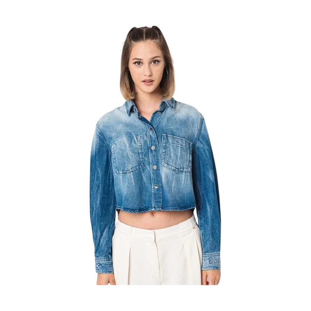 Blouses & Shirts > Denim Shirts - - Hugo Boss - Modalova