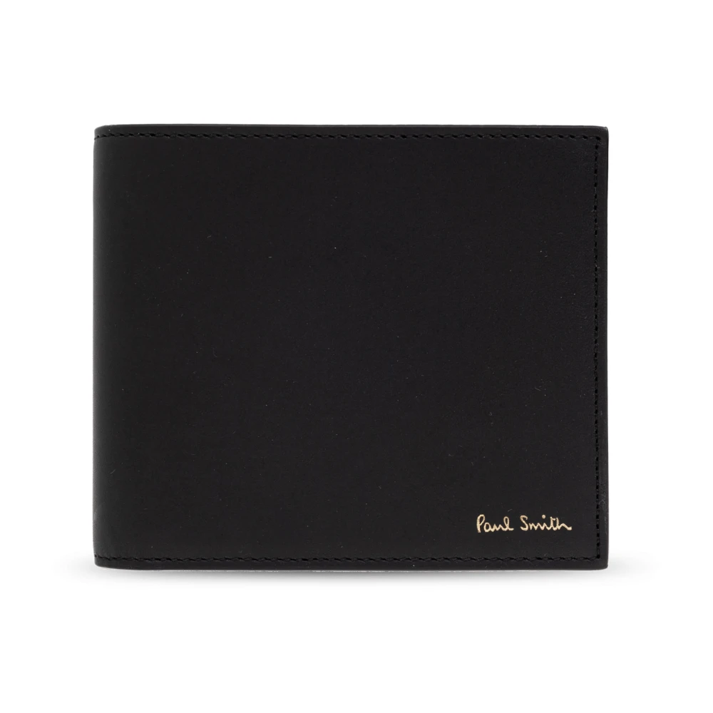 Paul Smith Opvouwbare portemonnee met logo Black Heren