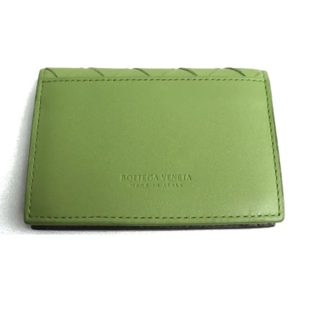 Bottega Veneta Vintage Pre-owned Leather wallets Green Heren