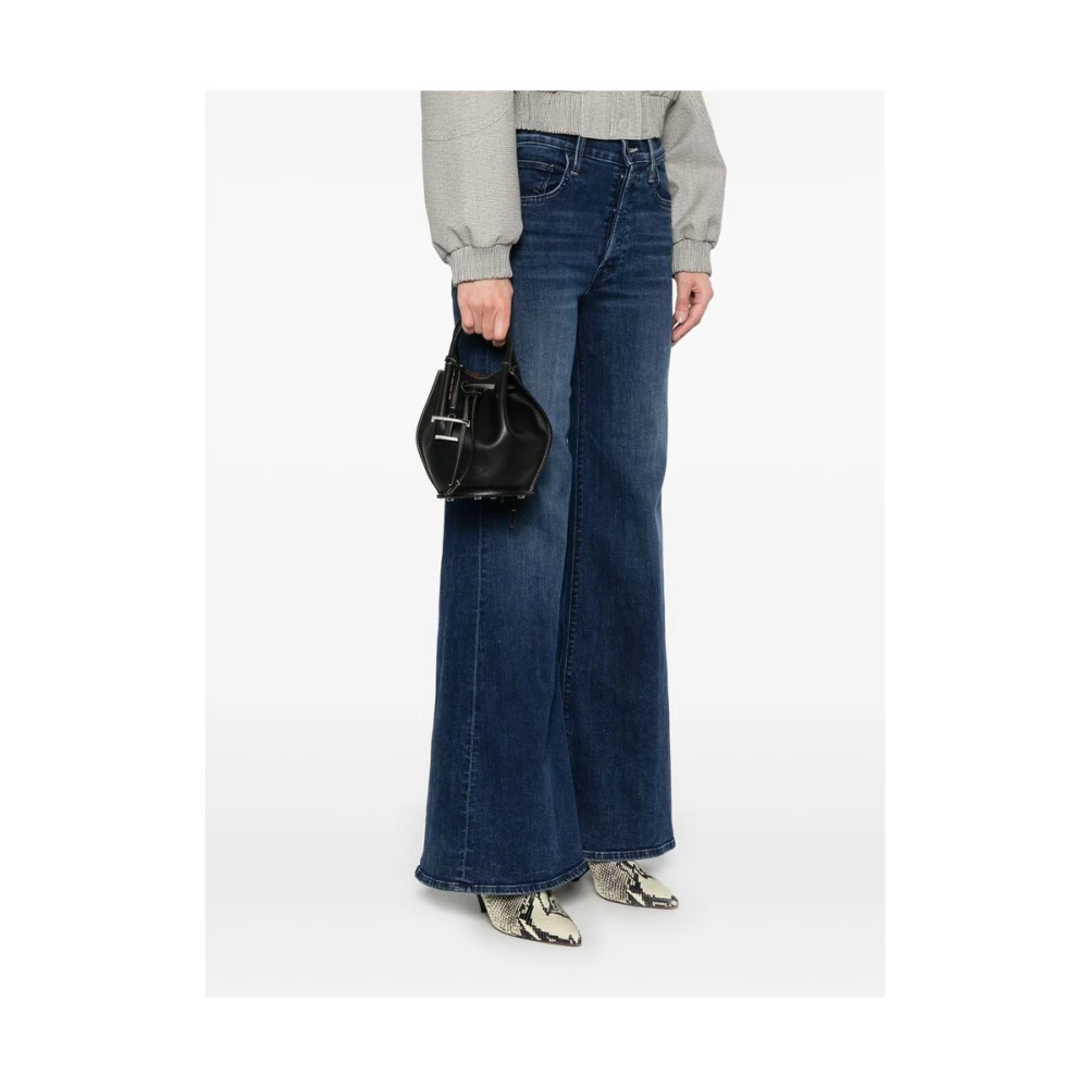 TOD'S Zwarte Handtas met Trekkoord en Handvatten Black Dames