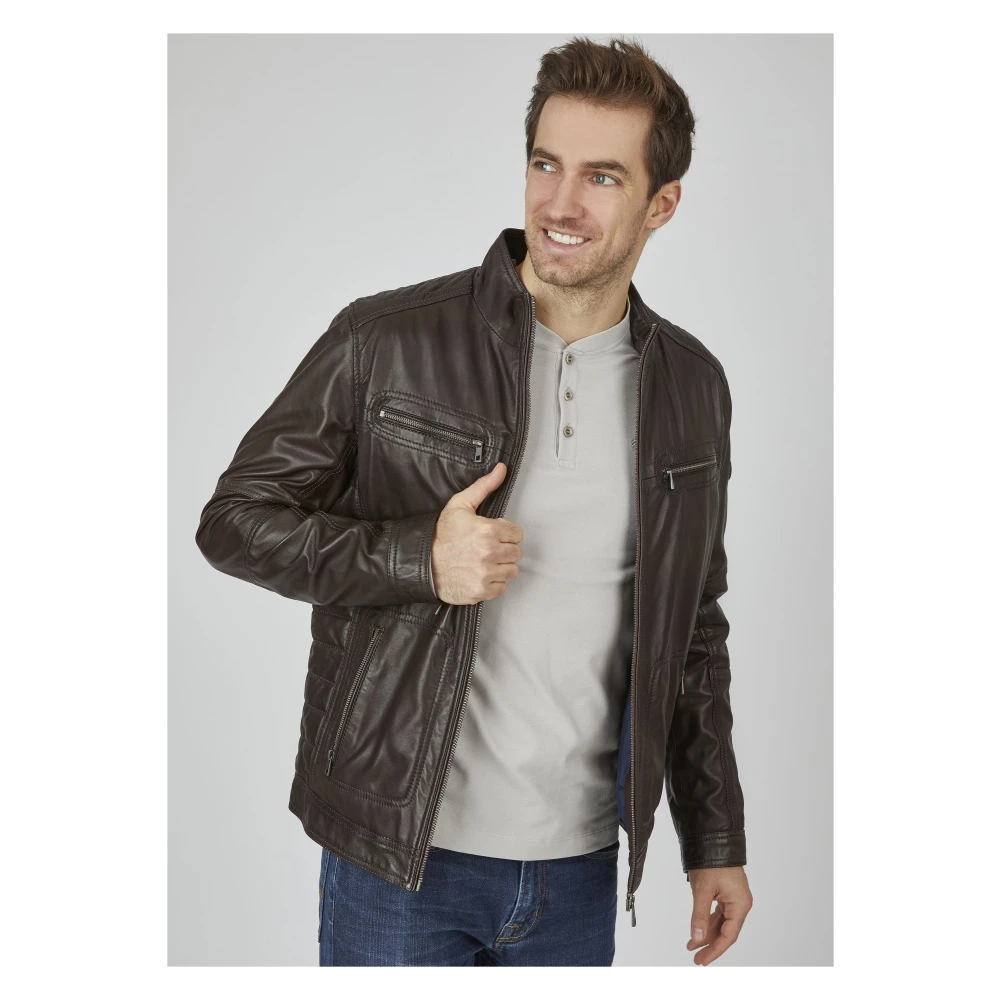 Bugatti Heren Leren Jas Bufidelio Brown Heren