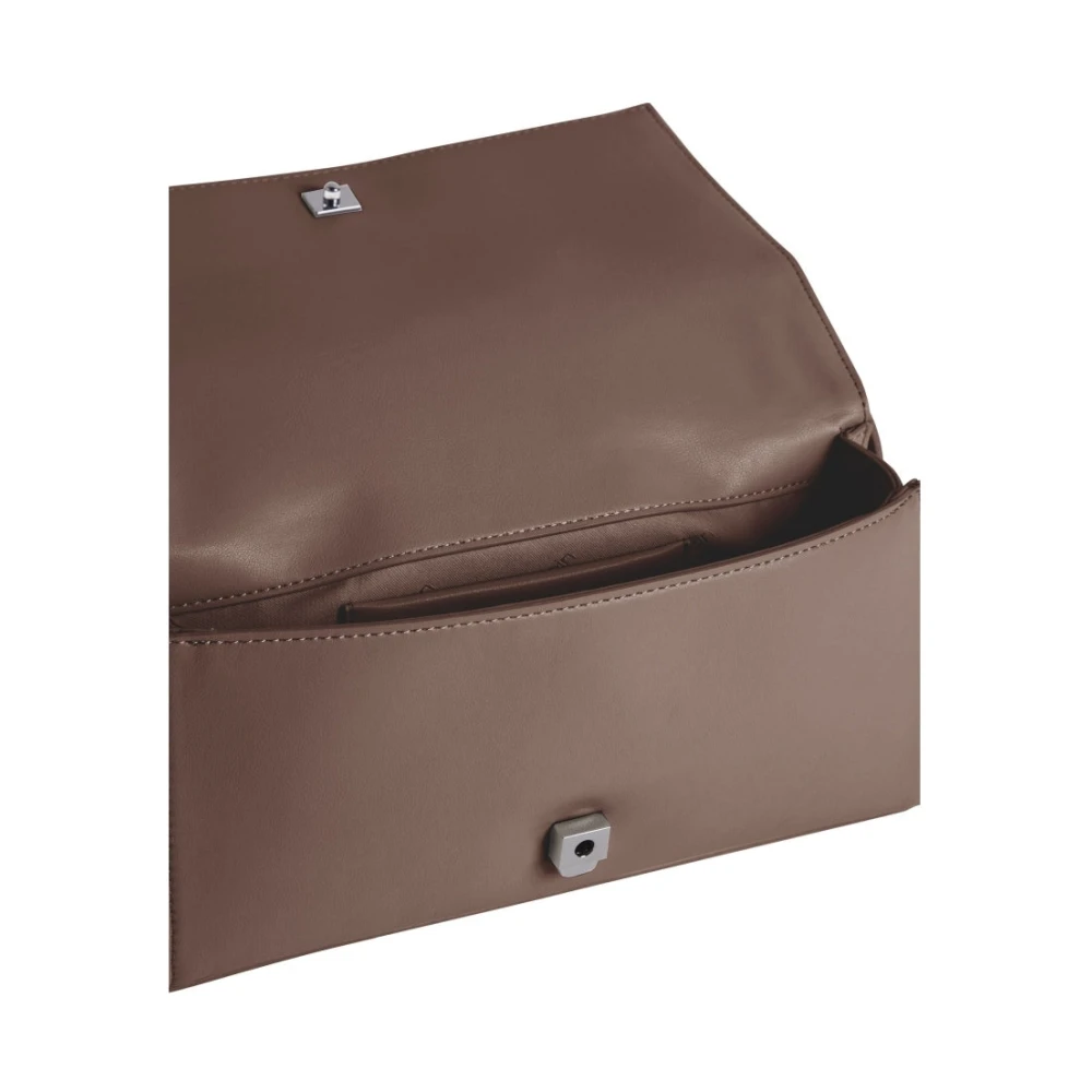 Calvin Klein Diamant Quilt Schoudertas Bruin Brown Dames