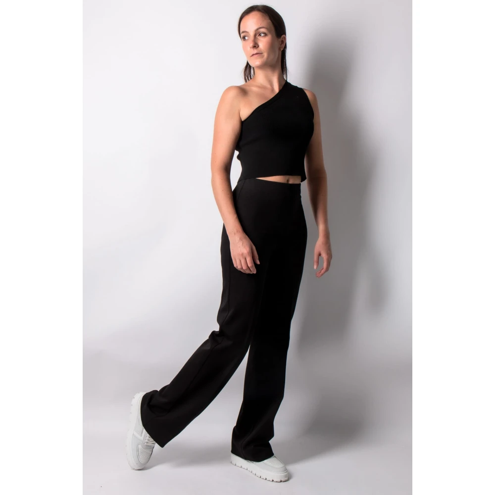 drykorn Alive Jersey Zwarte Broek Black Dames