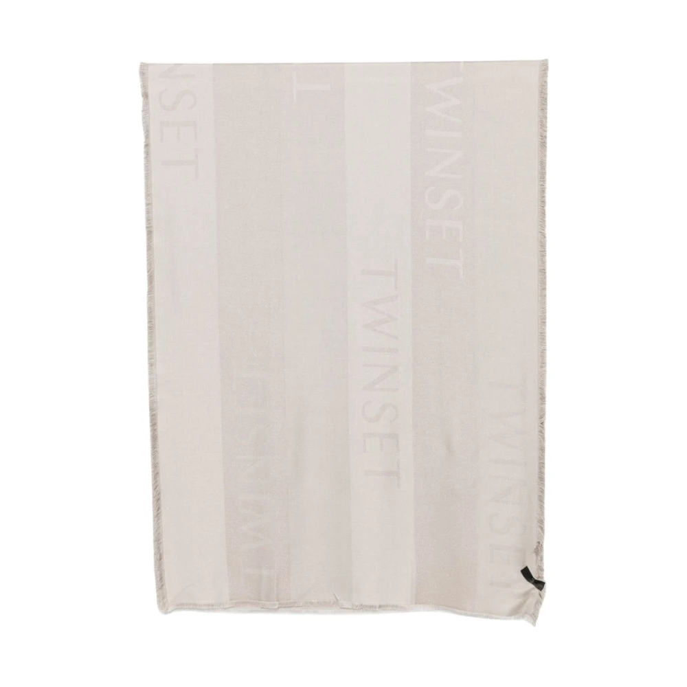 Twinset Donna Beige - Sciarpa In Viscosa - Accessories - One Size