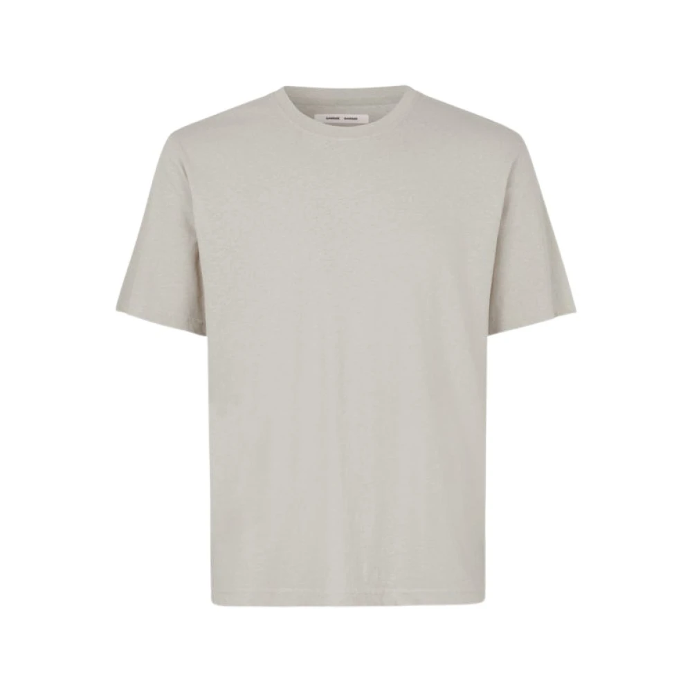 Samsøe Scandinavische Stijl T-Shirt Gray Heren